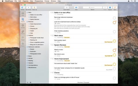 OmniFocus for Mac中文免费版截图1