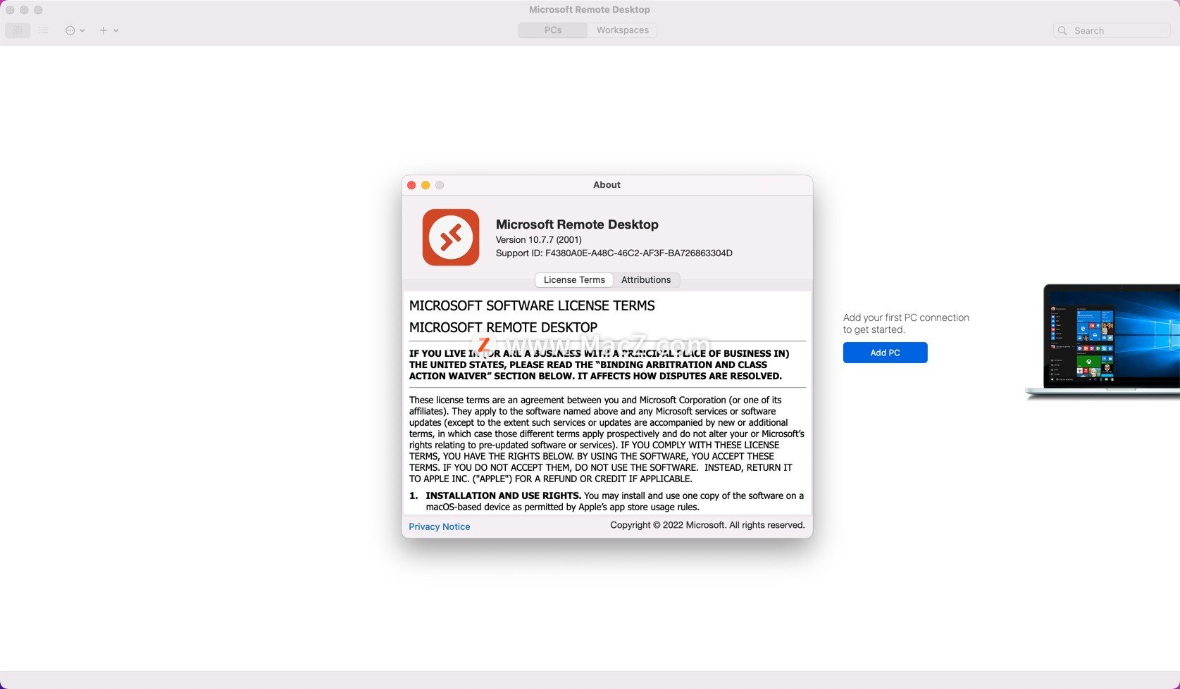 microsoft remote desktop mac中文版截图2