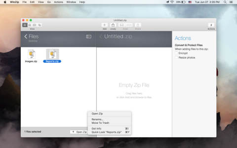 WinZip for Mac最新版截图1
