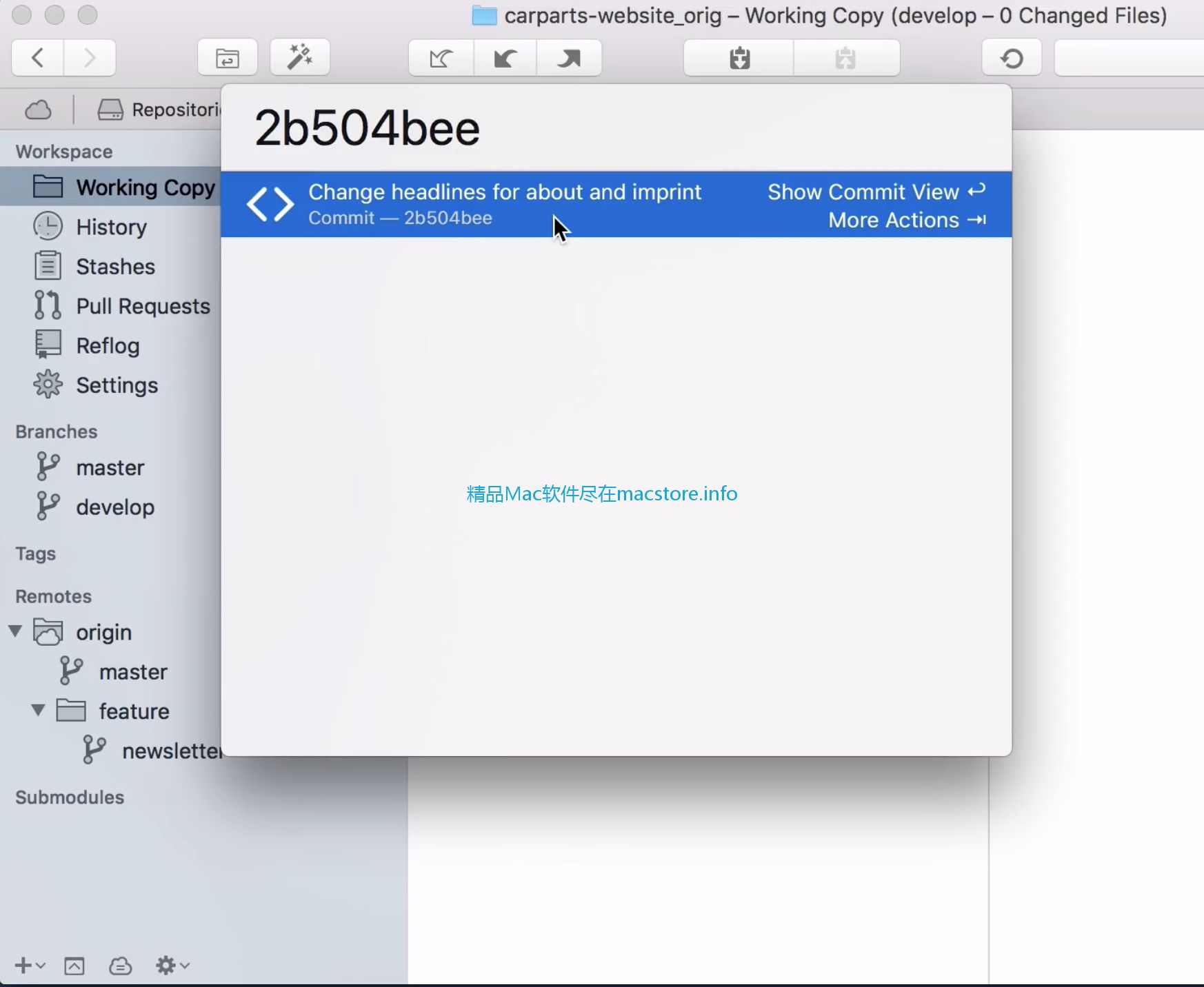 Tower Pro for Mac(强大的Git客户端)截图1
