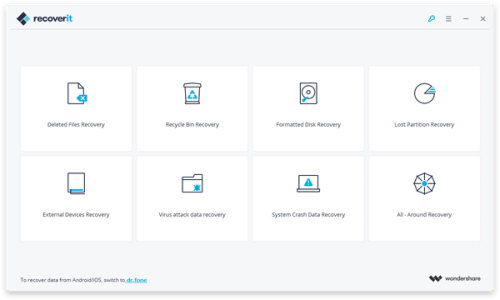 Wondershare Recoverit for mac电脑版截图0