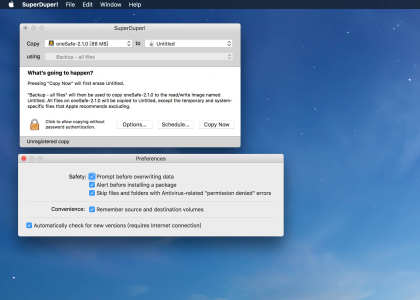 SuperDuper for Mac免费版截图0