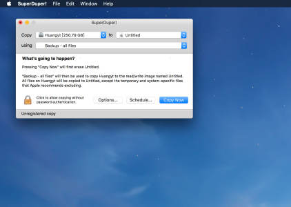 SuperDuper for Mac免费版截图1