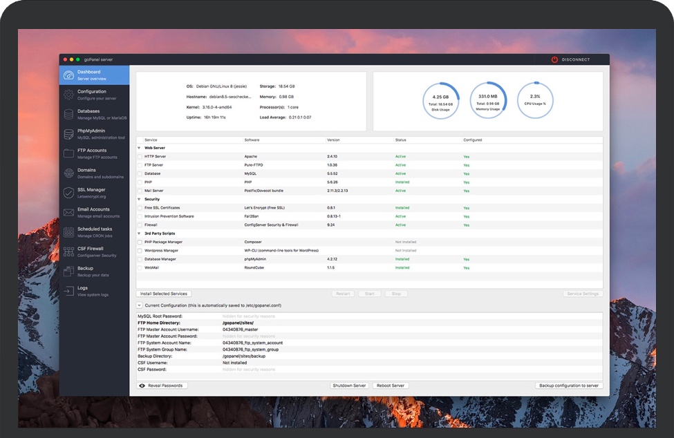 goPanel for Mac官方版截图1