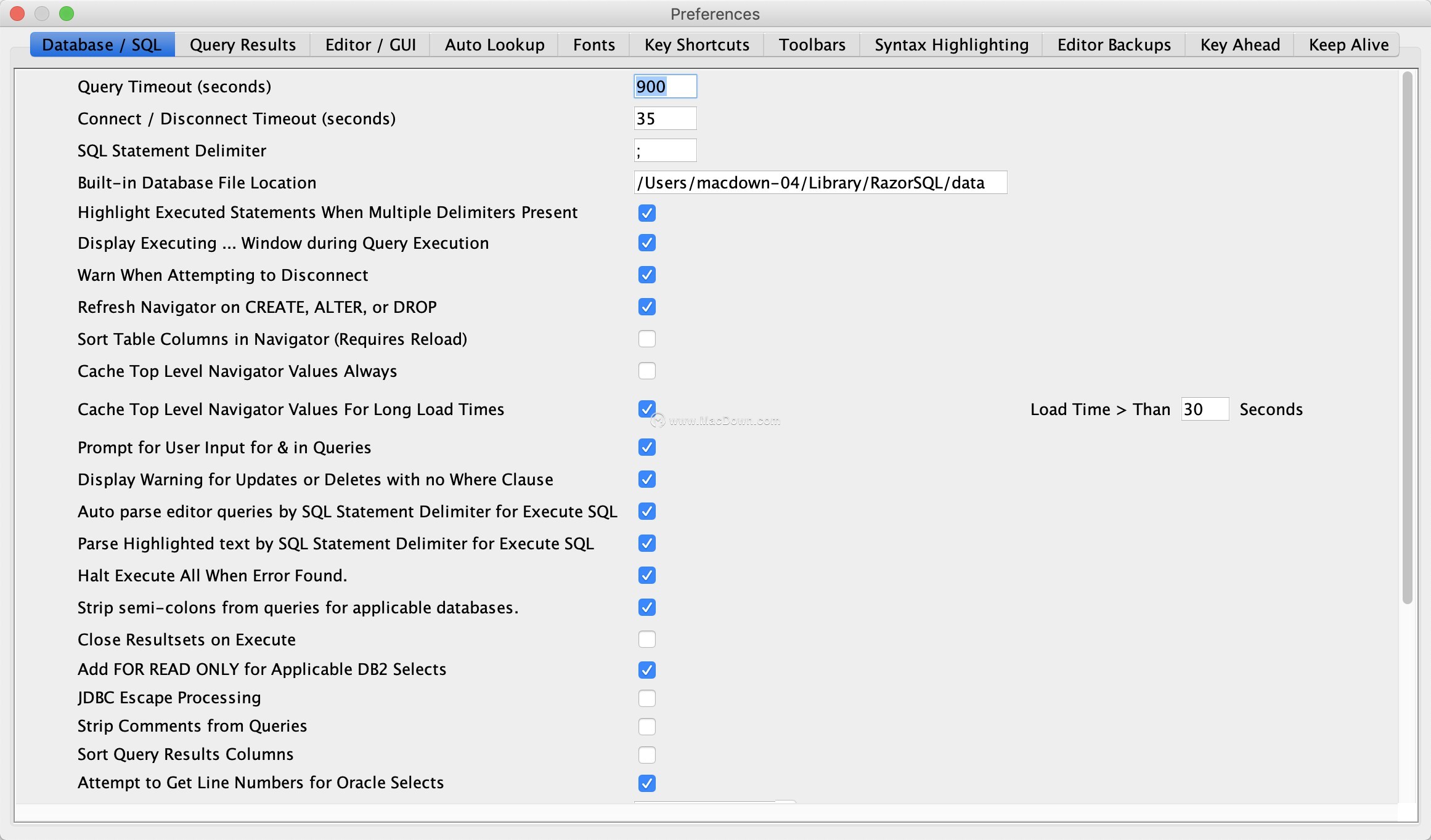 RazorSQL For Mac电脑版截图2