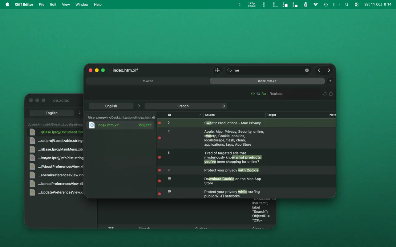 Xliff Editor for Mac电脑版 Xliff Editor for Mac电脑版