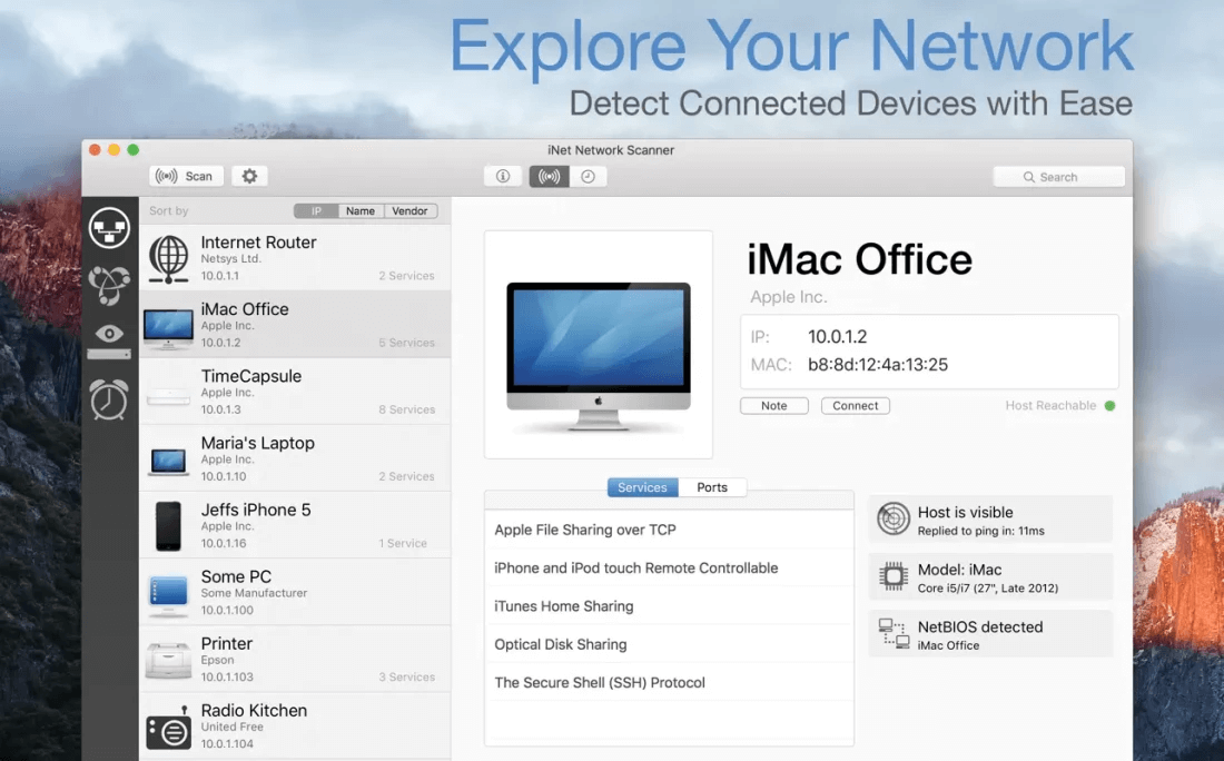 iNet Network Scanner for Mac���°�