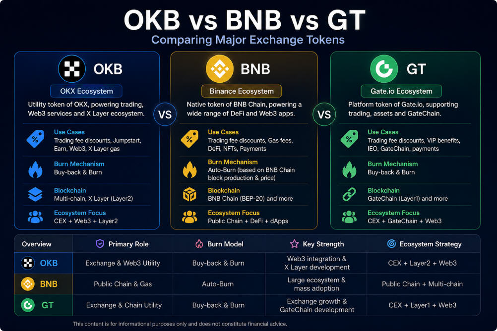 ��Ȧ������ƽ̨��ֵ������BNT/OKB/GATE�Ա�