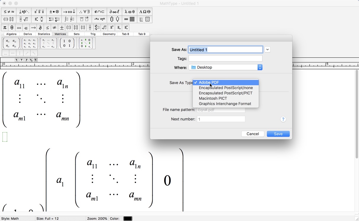 MathType Mac中文版 MathType Mac中文版