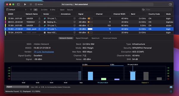 WiFi Explorer For Mac官方电脑版 WiFi Explorer For Mac官方电脑版