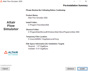 Altair Flow Simulator 2025正式版 Altair Flow Simulator 2025正式版