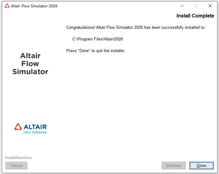 Altair Flow Simulator 2026���ļ����