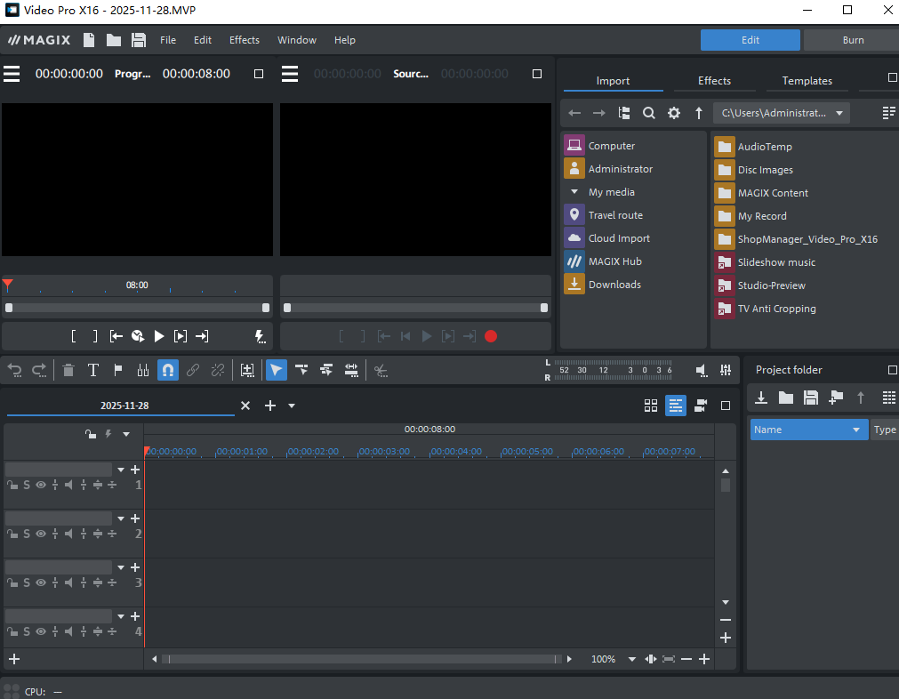 MAGIX Video Pro X16���ü�����ͼ0