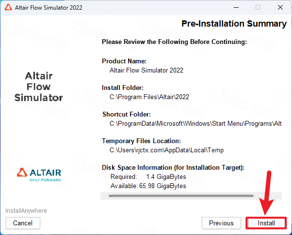 Altair Flow Simulator