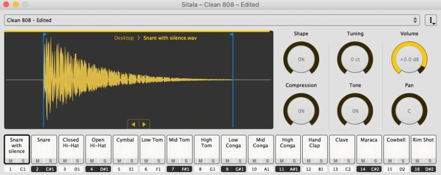 Sitala for mac(16鼓垫鼓采样器)截图0