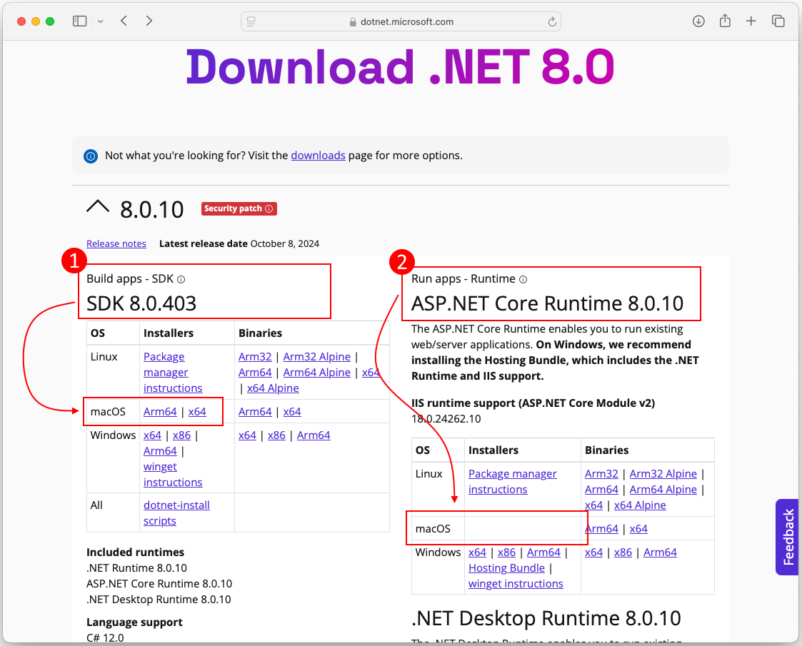 微软Microsoft .NET SDK 8.0 for Mac截图3