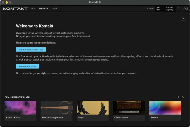 Native Instruments Kontakt 8 for Mac截图0