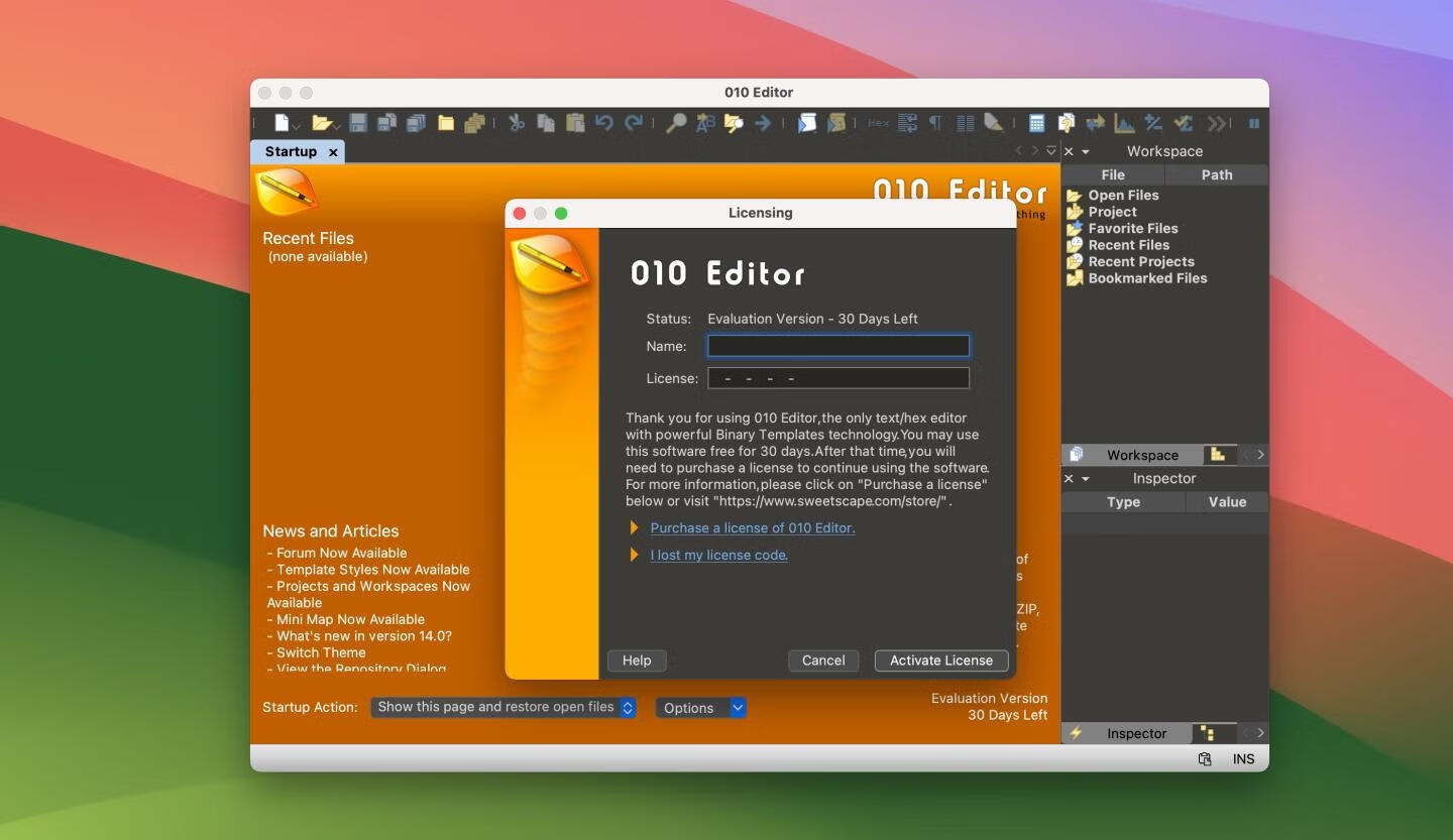 010 editor for Mac截图0