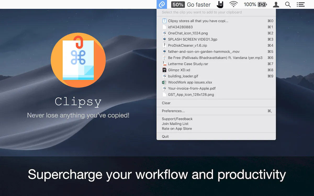 Clipsy for Mac���԰��ͼ2