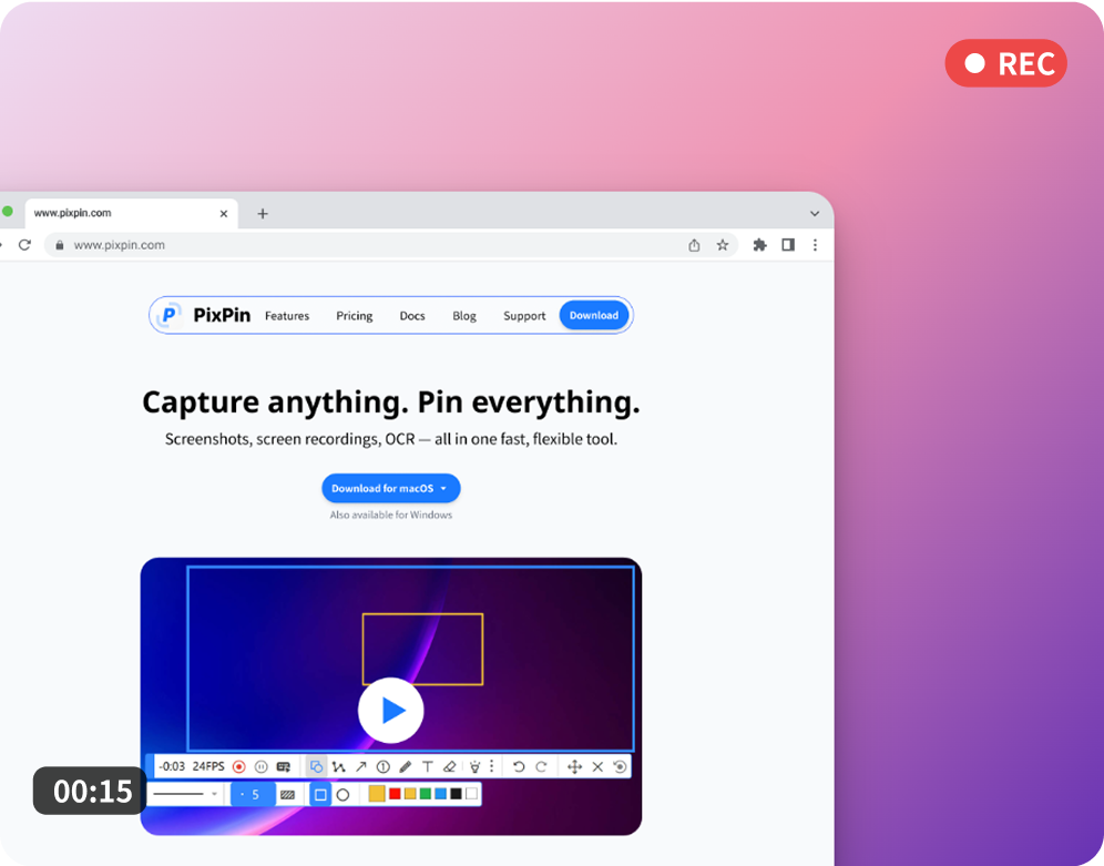 PixPin截图软件 for Mac截图0