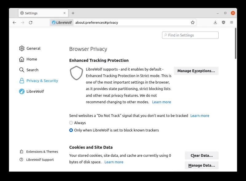 LibreWolf for mac (浏览器隐私保护)截图0