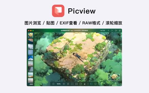 Picview for Mac电脑版(图片浏览器) Picview for Mac电脑版(图片浏览器)