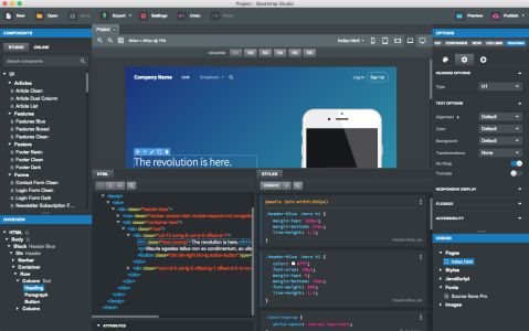 Bootstrap Studio for Mac(��ҳ���)