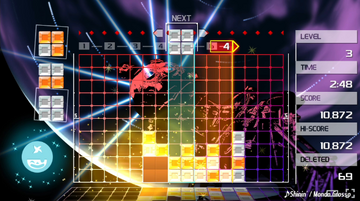 ���ַ���LUMINES REMASTERED���İ�