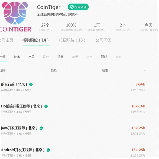 CoinTiger 注册信息 交易所 官网界面,币虎全球 相关关键字图片