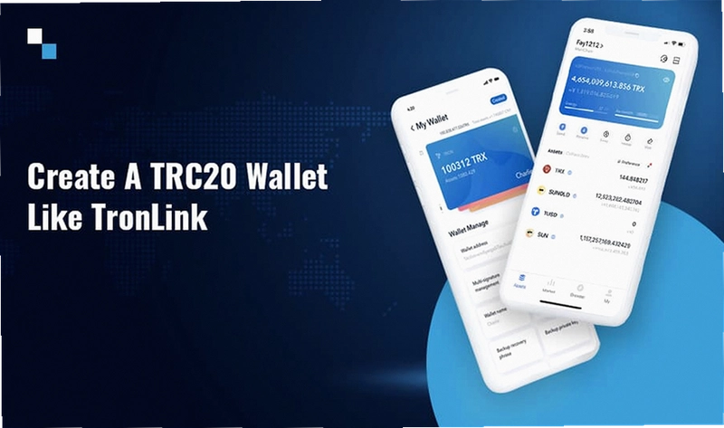TRC20 TRX 区别 钱包页面截图风格 色彩丰富 无水印 宣传图