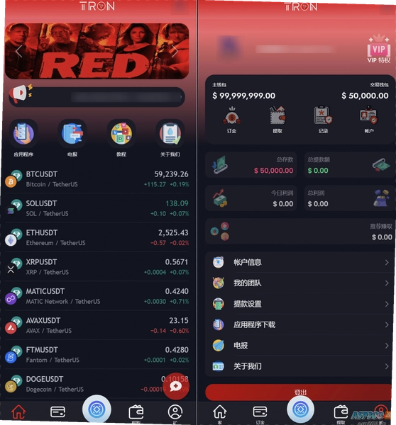 RON币 交易所 现货交易界面,关键词包含RON币