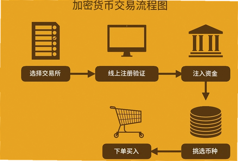 世界五大比特币交易所有哪些 新手注册流程示意图,清晰 无水印