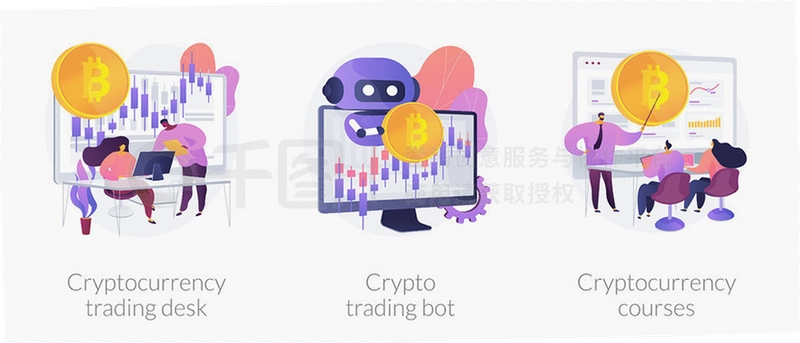 数字货币现货交易平台,加密货币现货交易对比配图,色彩丰富 无水印