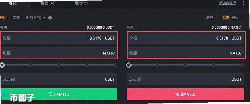 Matic币交易对, 新手选择交易对, MATIC USDT, 色彩丰富 无水印