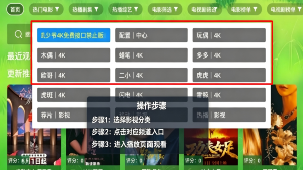 云涯逐风客专享TV版内置源免配置4K3.2.6最新版截图0