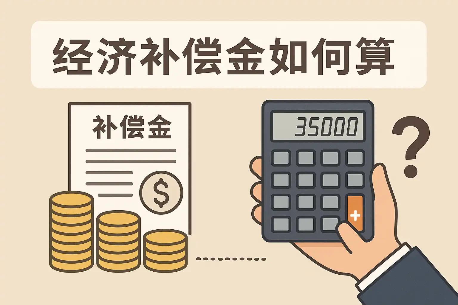 合并一年后经济补偿金工龄计算示意图, 公司合并员工工龄连续计算, 无水印, 宣传图