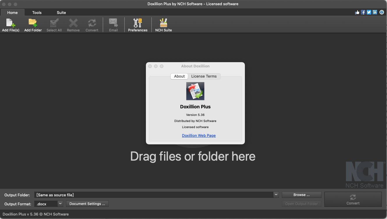 多格式文档转换器NCH Doxillion Document Converter for Mac截图2