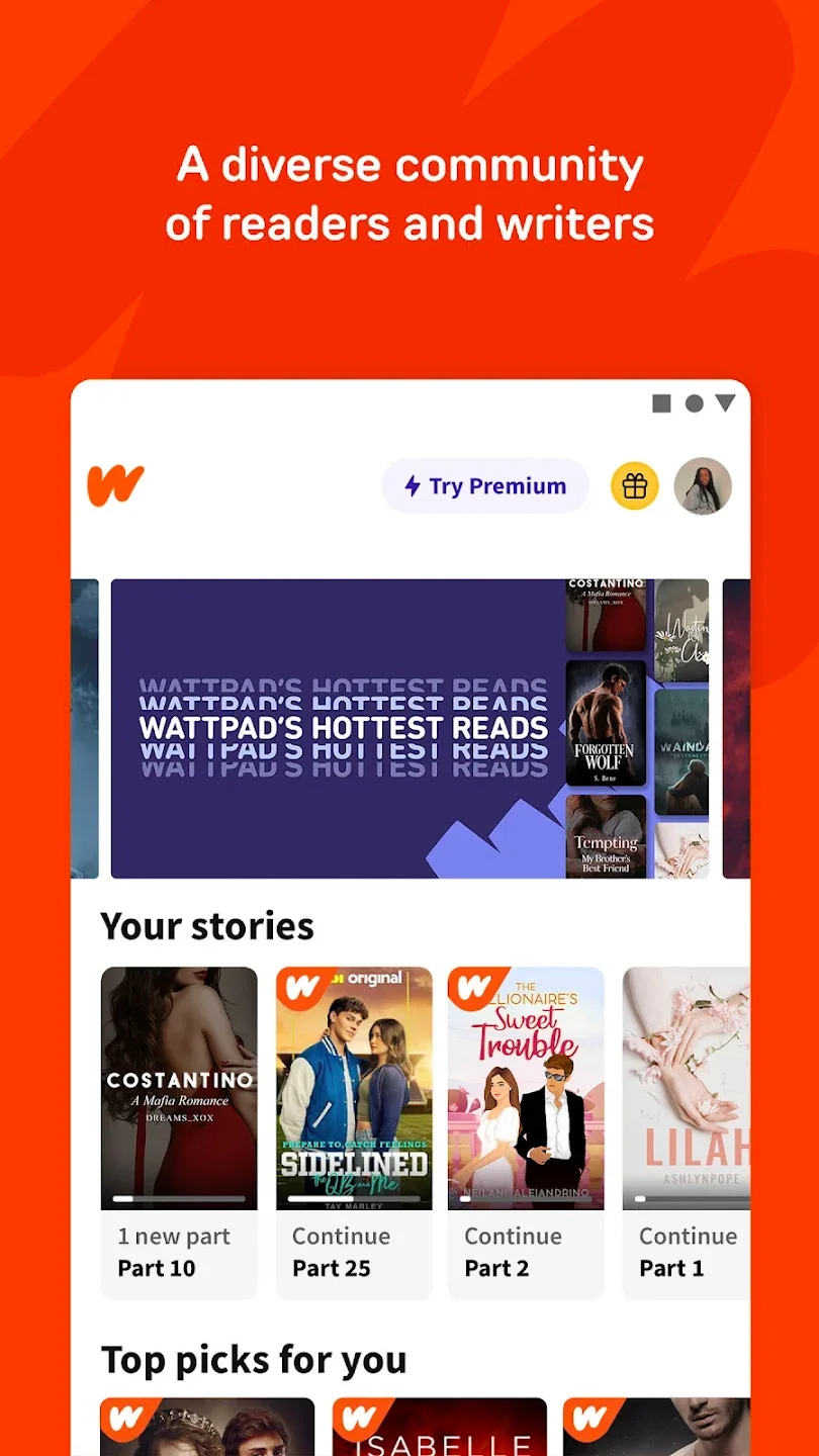 Wattpad阅读器官方版国际版11.20.0截图0