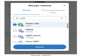 在冷钱包中自定义添加USDT代币界面,USDT,简洁明亮 无水印 教程图