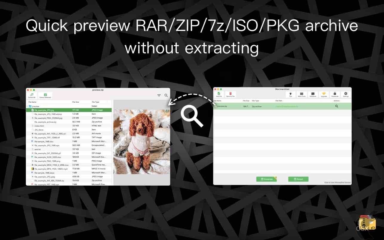 Oka Unarchiver Pro For Mac(解压工具)截图7