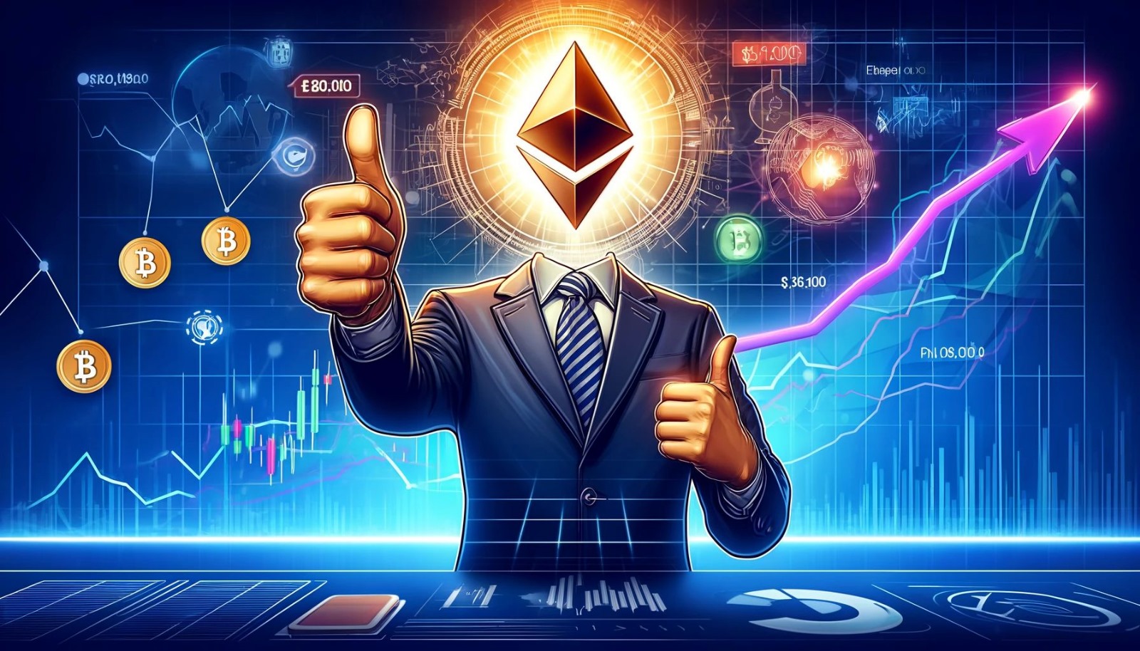 VanEck以太坊策略ETF捐一成利润给以太坊Protocol Guild, 资金支持 宣传图 无水印 色彩丰富