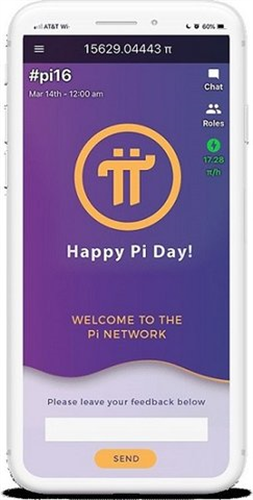 PI是什么币种 手机挖矿界面截图,PI币发行量介绍,色彩丰富 无水印 宣传图