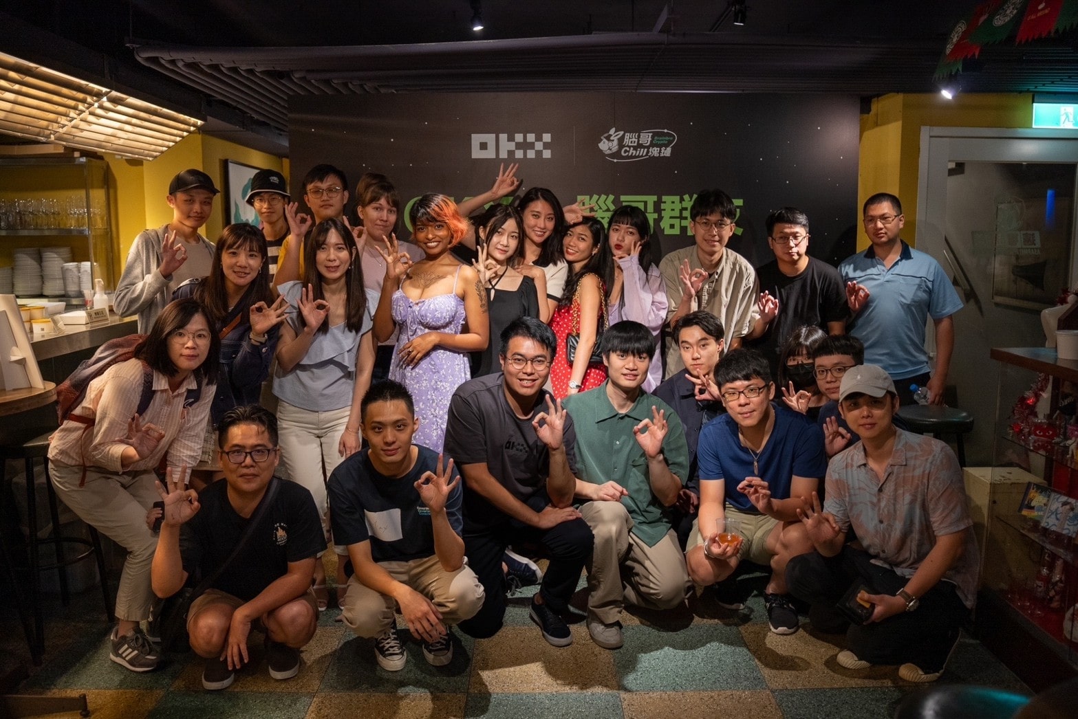 OKX高管团队亮相合影,OKX高管,高分辨率