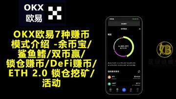 欧意OKX鲨鱼鳍新手躺赚教程宣传图,鲨鱼鳍使用,色彩丰富 无水印 宣传图