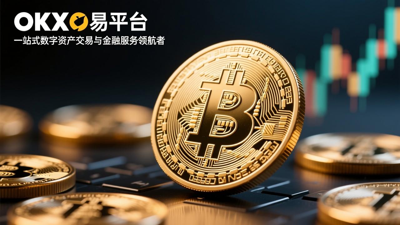 欧易OKX充币 数字资产一步到位转入 教程 色彩丰富 无水印 宣传图