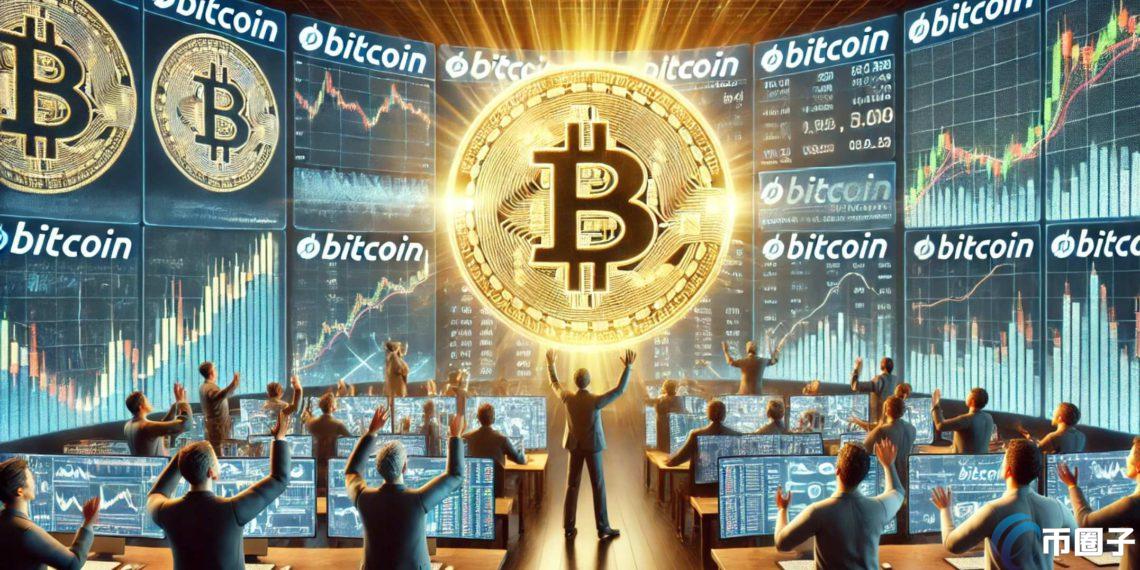微策略大量比特币持仓价值浮盈,色彩丰富 无水印