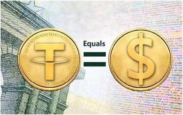 USDT 稳定币 1美元 锚定 信心 漫画图,USDT储备实时数据,USDT稳定币信任增强的插画图,色彩丰富 无水印