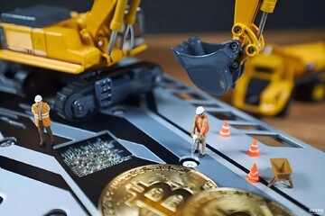 2026比特币新手挖矿教程全流程图解,如何产生新的比特币?比特币依赖的主要技术有哪些?,关键词 比特币 挖矿 新手 教程 图解 2026,色采丰富 无水印 宣传图