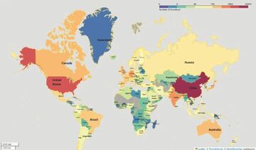 USDT可以在哪些国家使用?全球分布,地图示意,色彩丰富