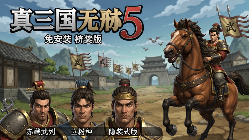 真三国无双5免安装中文版 秘籍 隐藏武将 赤兔马
